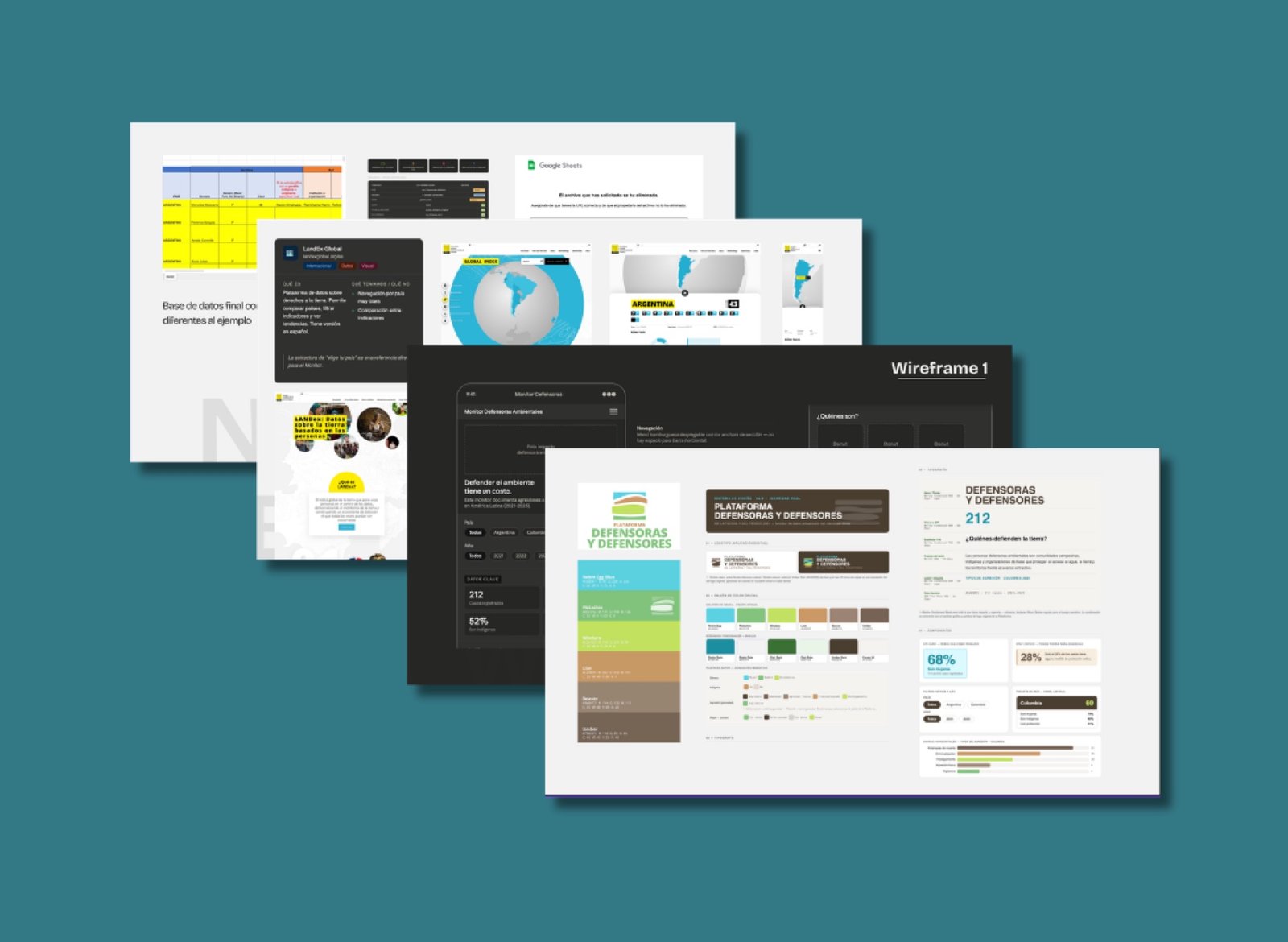 Wireframes y sistema de diseño del Monitor